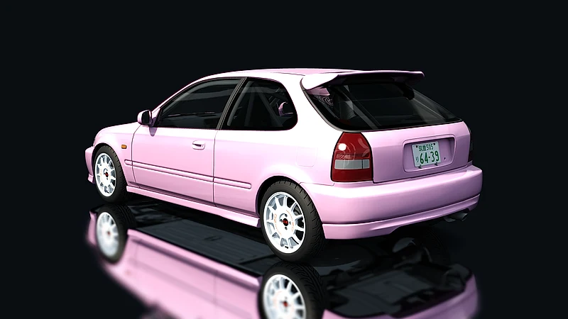 Honda Civic EK Cup – Heckansicht