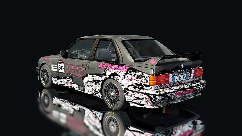 BMW M3 E30 Drift – Heckansicht