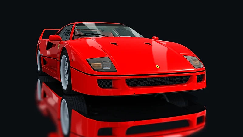 Ferrari F40 – Frontansicht tief