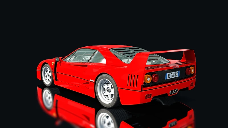 Ferrari F40 – Heckansicht