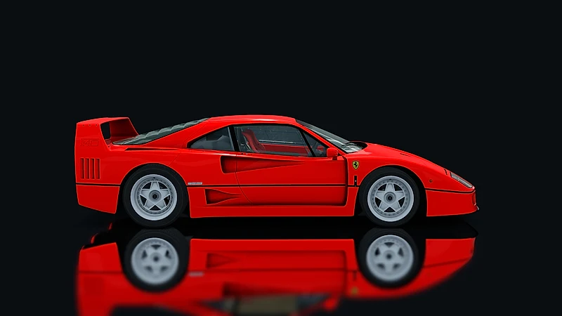 Ferrari F40 – Seitenansicht