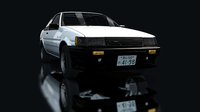 Toyota AE86 Coupe Tuned – Frontansicht tief