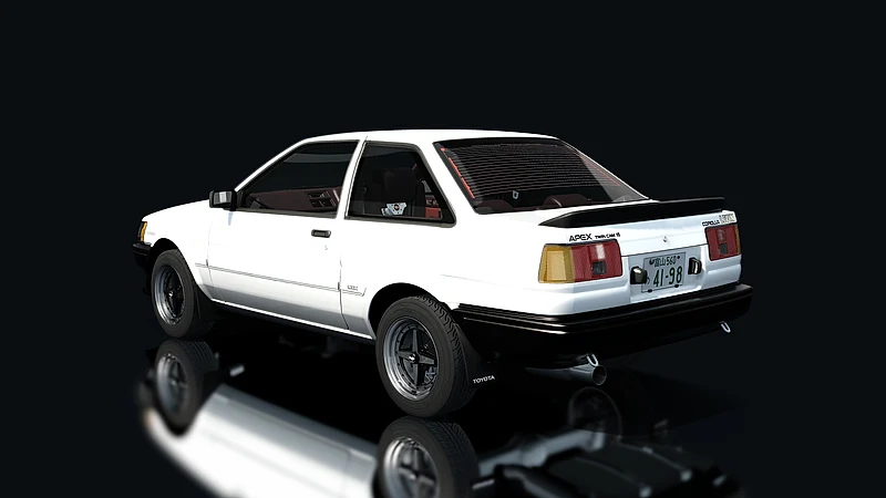 Toyota AE86 Coupe Tuned – Heckansicht