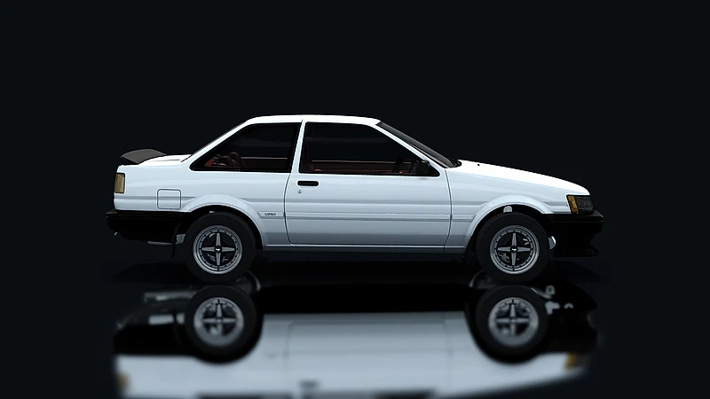 Toyota AE86 Coupe Tuned – Seitenansicht