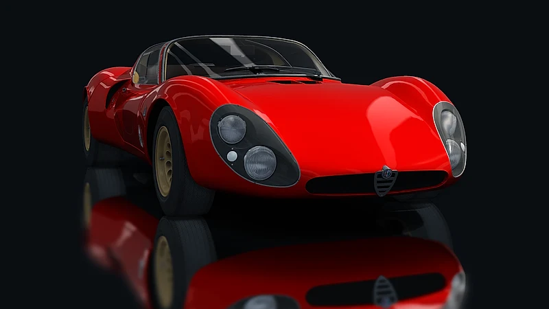 Alfa Romeo 33 Stradale – Frontansicht tief