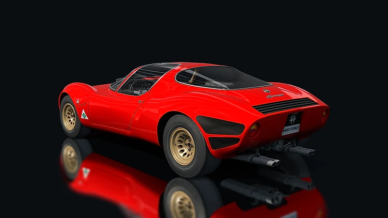 Alfa Romeo 33 Stradale – Heckansicht