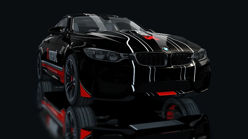 BMW M4 Akrapovic – low front view