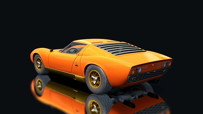 Lamborghini Miura P400 SV – Heckansicht