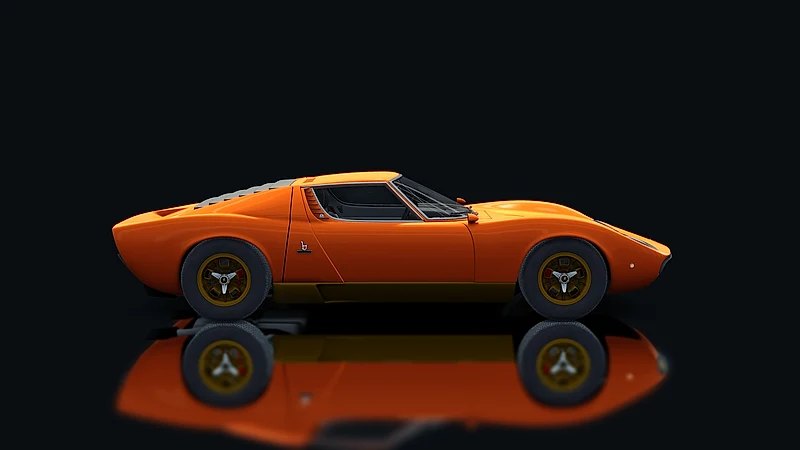 Lamborghini Miura P400 SV – Seitenansicht
