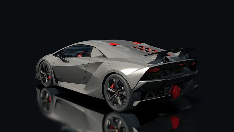 Lamborghini Sesto Elemento – Heckansicht