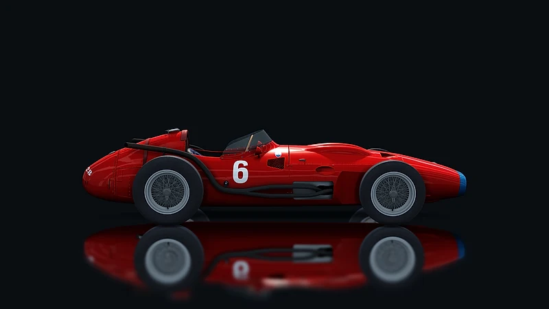 Maserati 250F 12 cylinder – Seitenansicht