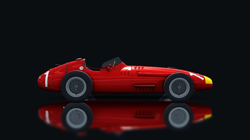 Maserati 250F 6 cylinder – Seitenansicht