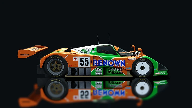 Mazda 787B – Seitenansicht