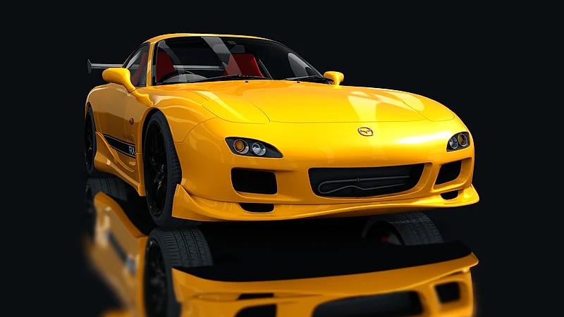 Mazda RX-7 Tuned – low front view