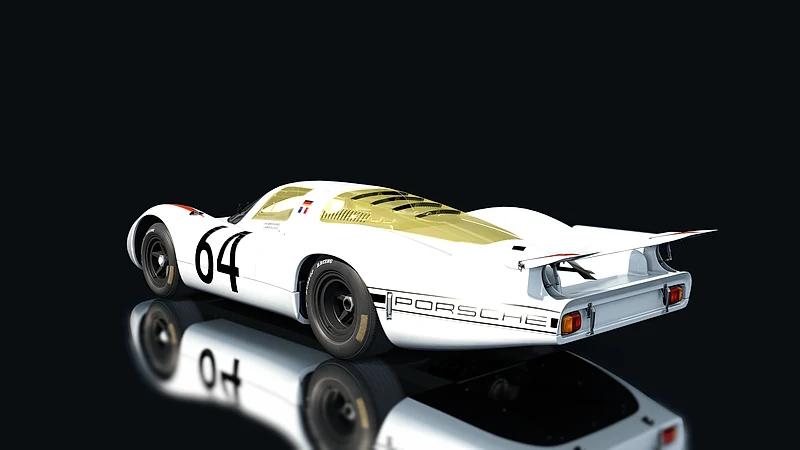 Porsche 908 LH – Heckansicht