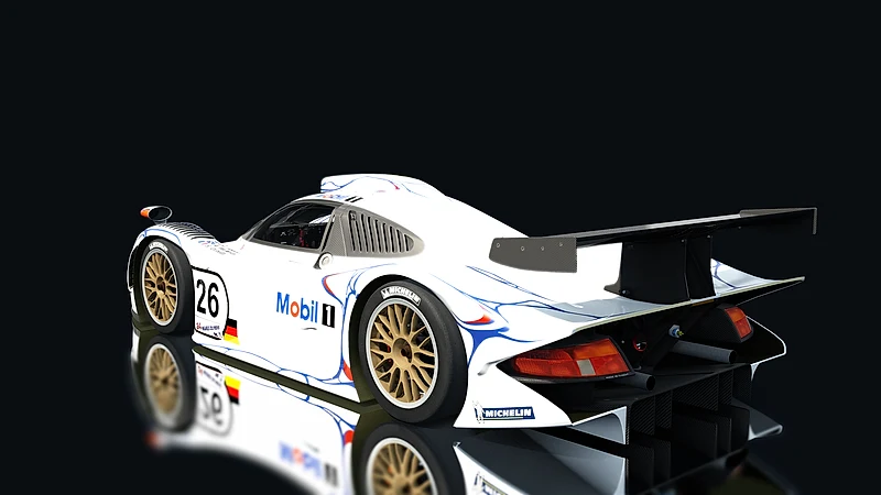 Porsche 911 GT1-98 – Heckansicht