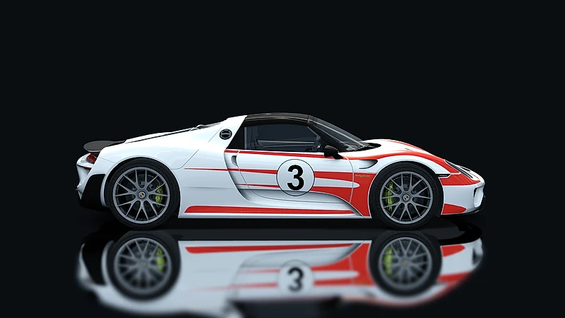 Porsche 918 Spyder – Seitenansicht
