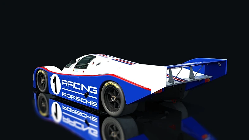 Porsche 962 C Short Tail – Heckansicht