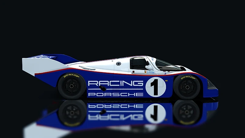 Porsche 962 C Short Tail – Seitenansicht