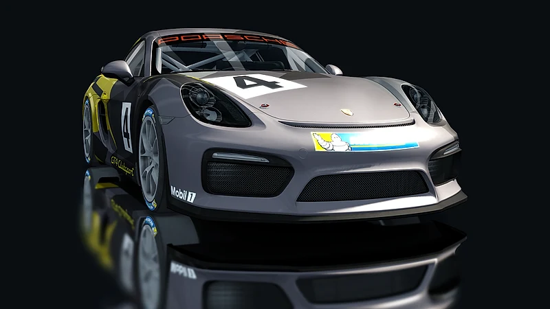 Porsche Cayman GT4 Clubsport – Frontansicht tief