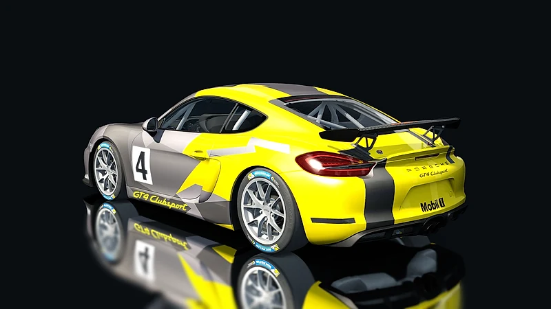 Porsche Cayman GT4 Clubsport – Heckansicht