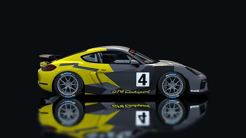 Porsche Cayman GT4 Clubsport – Seitenansicht