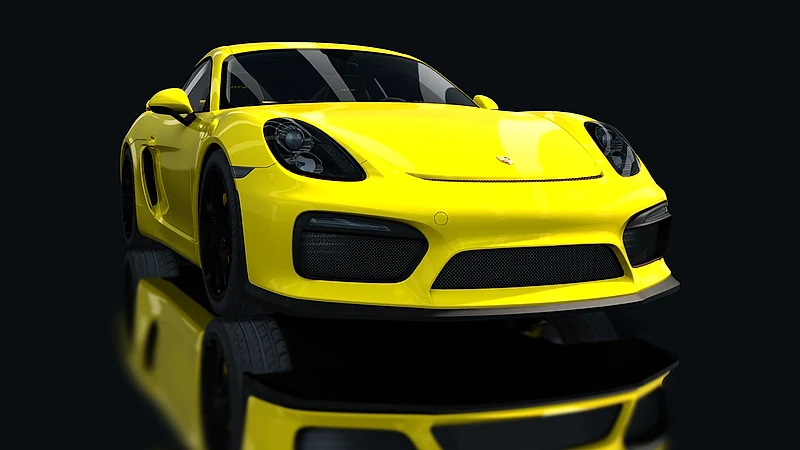 Porsche Cayman GT4 – Frontansicht tief