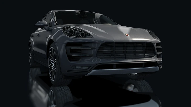 Porsche Macan Turbo – Frontansicht tief