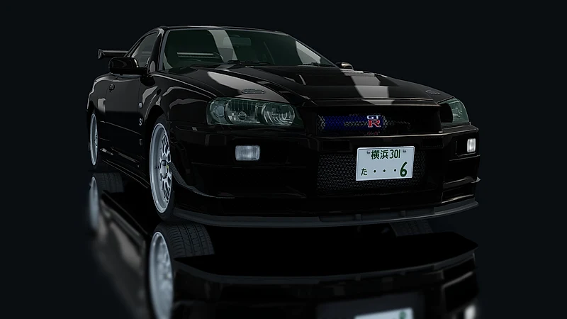 Nissan Skyline GT-R R34 Nismo Omori Factory S1 – Frontansicht tief