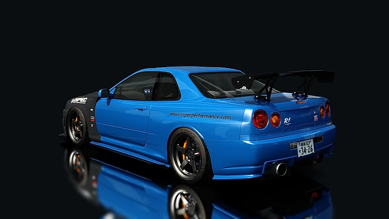 Nissan Skyline GT-R R34 V-SPEC Performance – rear view