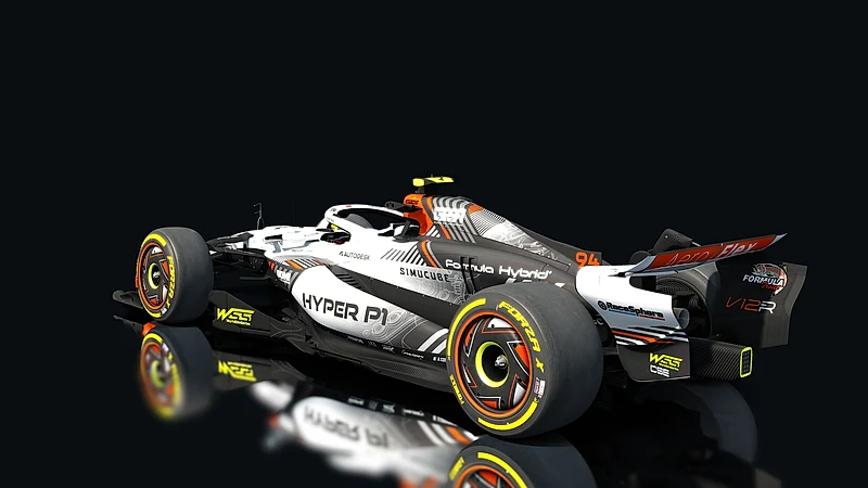 Race Sim Studio Formula Hybrid® V12-R – Heckansicht